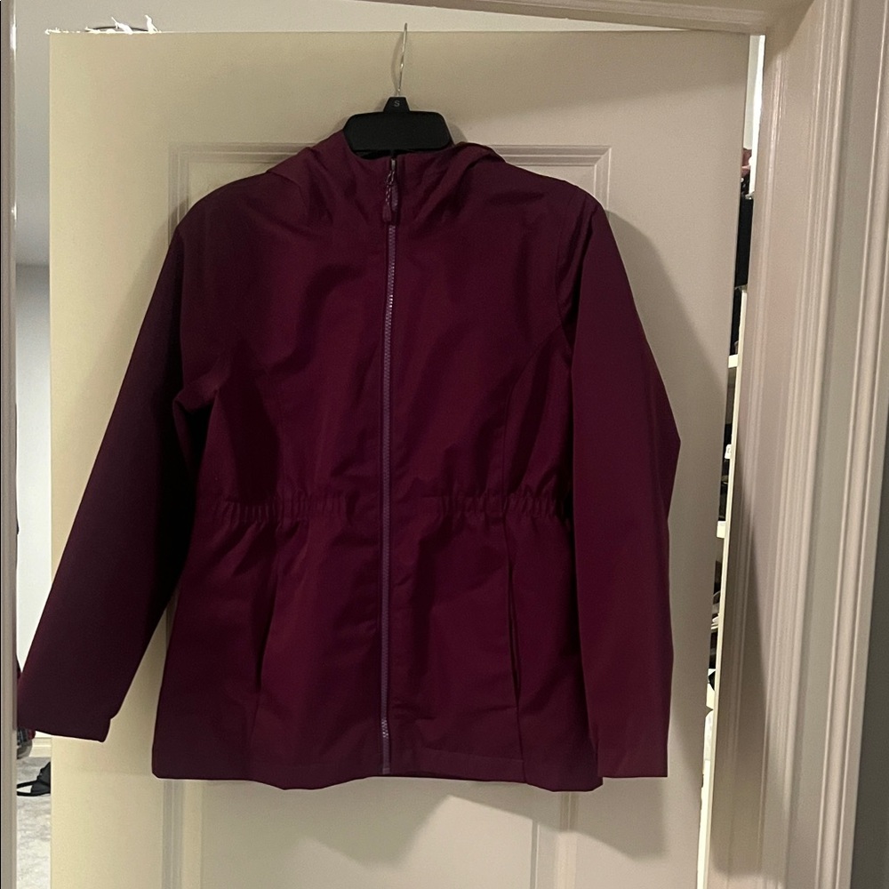 DSG Girl’s Deep Purple Utility Jacket with hood. Ideal for rain/wind